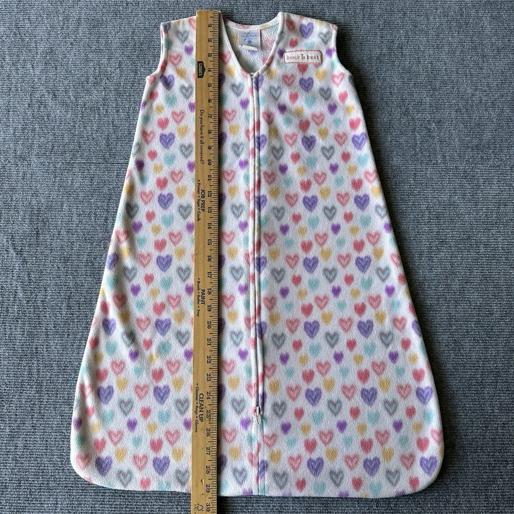 HALO SleepSack Wearable Blanket Fleece Hearts Multicolor 6-12 Months
